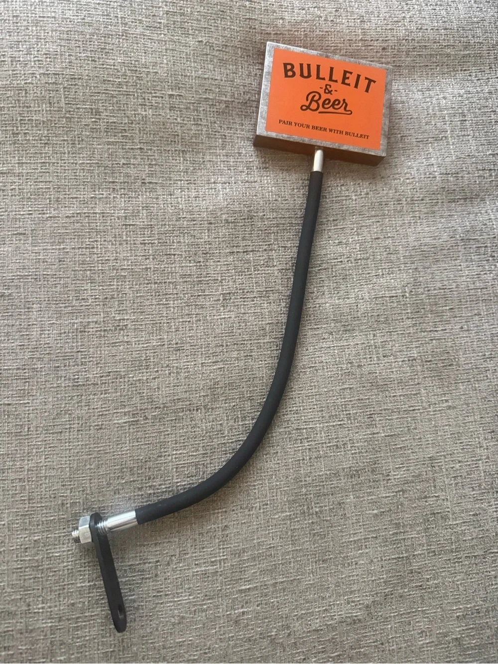 NEW Bulleit & Beer Flexible Draft Tap Handle Bar Display 17” Promo Gooseneck